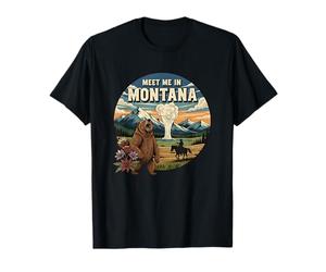 Rencontrez-Moi dans Le Montana Bear Mountains Nature Design T-Shirt