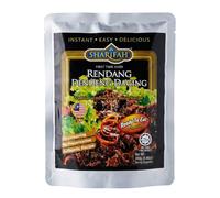 Rendang Dendeng Daging Boeuf Malaisien - Plat Cuisiné Prêt à Manger Halal - Saveurs Traditionnelles Asiatiques - 240g (1 à 2 Portions)