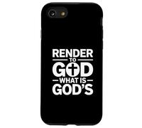 Rendez à Dieu ce qui est l'audacieux art des Écritures chrétiennes de Dieu Coque pour iPhone SE (2020) / 7 / 8