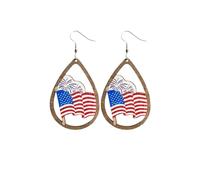 Rendez la fête de l'Indépendance encore plus spéciale! De petites boucles d'oreilles exquises à ne surtout pas manquer! Boucles d'oreilles plume (C, 8x3cm)