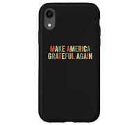 Rendez l'Amérique reconnaissante à Nouveau la Turquie de Thanksgiving Patriotique Coque pour iPhone XR