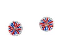 Rendez le Jour de l'Indépendance encore plus spécial! Ces petites boucles d'oreilles raffinées sont à ne pas manquer! Boucles d'oreilles vintage (D, 3x3cm)