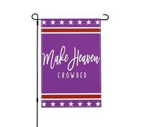 Rendez Le Paradis Bondé Drapeaux Durable Drapeau De Jardin Double Face Drapeaux De Jardin Pour Vacances Fêtes Extérieure 30X45cm