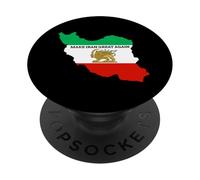 Rendez l'Iran génial à nouveau le lion persan et le soleil Shiro Khorshid PopSockets PopGrip Adhésif