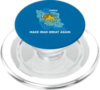 Rendez l'Iran génial à Nouveau Le Lion Persan et Le Soleil Shiro Khorshid PopSockets PopGrip pour MagSafe