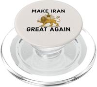 Rendez l'Iran génial à nouveau le lion persan et le soleil Shiro Khorshid PopSockets PopGrip pour MagSafe