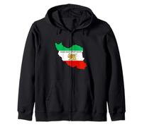 Rendez l'Iran génial à nouveau le lion persan et le soleil Shiro Khorshid Sweat à Capuche