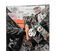 Rendez-vous À L'aveugle Gothique Avec Un Livre, Coffret Mystère D'horreur, Un Porte-clés Et Des Autocollants, Cadeau Pour Les Amateurs De Livres, Pour La Famille Et Les Amis (D)