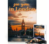 Rendez-Vous à Londres Puzzle 1000 pièces pour Adultes Cadeau Jeu de logique Découpe précise Cadeau élégant (38x26cm)