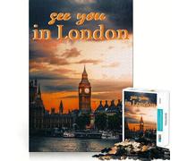 Rendez-Vous à Londres Puzzle 1000 pièces pour Adultes Cadeau Jeu de logique Découpe précise Cadeau élégant (38x26cm)