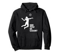 Rendez-Vous au Tribunal Eat Sleep Volleyball, Match de Volley-Ball par équipe Sweat à Capuche