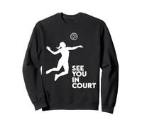 Rendez-Vous au Tribunal Eat Sleep Volleyball, Match de Volley-Ball par équipe Sweatshirt