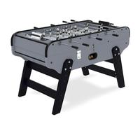 Rendez Vous Déco - Babyfoot Adulte Intérieur Bistrot Gris 155,3 cm avec Monnayeur - Table de Jeux Familiale et Professionnelle Robuste