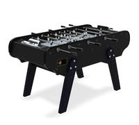 Rendez vous déco Mister Babyfoot Scudetto - Baby-Foot Adulte Intérieur Noir, Table de Jeux Française 156,3x76,5x89,5 cm, sans Monnayeur, Barres Télescopiques, 3 Balles Incluses