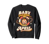 Rendez-Vous en Avril, Baby Loading Pregnancy Reveal Baby Shower Sweatshirt