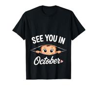 Rendez-Vous en Octobre, révélation de la Grossesse, Baby sho T-Shirt Graphique avec Valeur