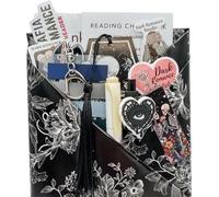 Rendez-vous Gothique Avec Un Livre, Coffret Cadeau Halloween Horreur Et Mystère, Comprenant Des Chaussettes Douillettes, Un Porte-clés Et Des Autocollants, Surprise De Lecture Effrayante (B)