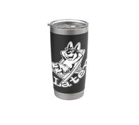 Rendez-vous plus tard en été ou en vacances - Chien Gobelet isotherme en acier inoxydable double paroi