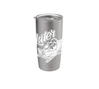 Rendez-vous plus tard en été ou en vacances - Poulet Gobelet isotherme en acier inoxydable double paroi