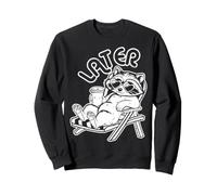 Rendez-Vous Plus Tard en été ou en Vacances - Raton Laveur Sweatshirt