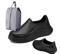 RenDiuJups Chaussures de Chef Antidérapantes Homme - Chaussures de Travail Cuisine Professionnelles, Sécurité et Respirantes, Confortables pour Restauration et Métiers de Bouche(41 EU)
