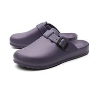 Sandales Chirurgicales Médicales - Chaussons Antidérapants pour Médecins/Infirmières, Chaussures Bloc Opératoire Imperméables, Unisexe - Respirantes et Hygiéniques(Purple,40 EU)