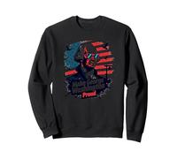Rendre George Washington Fier Sweatshirt, Unisexe pour Adultes, Noir, L