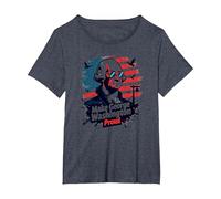 Rendre George Washington Fier T-Shirt, Femme Grandes Tailles, Bleu Chiné, 3X
