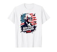 Rendre George Washington Fier T-Shirt, Homme, Blanc, 5XL