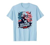 Rendre George Washington Fier T-Shirt, Homme, Bleu Céleste, XL
