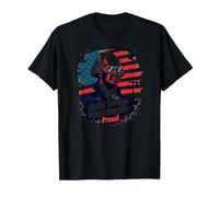Rendre George Washington Fier T-Shirt, Homme, Noir, 6XL