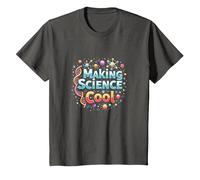 Rendre la Science Cool : Inspirer Les Amateurs de STEM T-Shirt, Enfant, Asphalte, 8 Ans