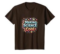 Rendre la Science Cool : Inspirer Les Amateurs de STEM T-Shirt, Enfant, Marron, 8 Ans