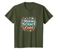 Rendre la Science Cool : Inspirer Les Amateurs de STEM T-Shirt, Enfant, Olive, 3 Ans