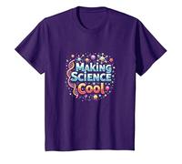 Rendre la Science Cool : Inspirer Les Amateurs de STEM T-Shirt, Enfant, Violet, 8 Ans