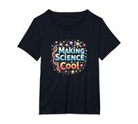 Rendre la Science Cool : Inspirer Les Amateurs de STEM T-Shirt, Femme Grandes Tailles, Noir, 5X