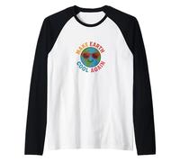 Rendre la Terre fraîche à Nouveau Design Amusant de Sensibilisation au Climat écologique Manche Raglan