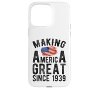 Rendre l'Amérique Grande Depuis 1939, Hommes et Femmes de 87 Ans Coque pour iPhone 15 Pro Max