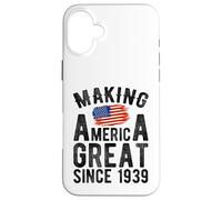 Rendre l'Amérique Grande Depuis 1939, Hommes et Femmes de 87 Ans Coque pour iPhone 16 Plus