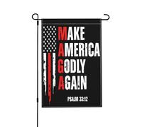 Rendre L'Amérique Pieuse À Nouveau : Jésus, Christianisme, Foi, Inspiration Drapeaux Suspendre Drapeaux De Jardin Double Face Drapeau De Cour Pour Toutes Les Saisons Événement Chambres 30X45cm