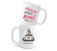 Rendre Le Mariage Formidable Mug Céramique Tasse À Thé Durable Tasse À Café Idée Cadeau Pour Bureau Collègue Anniversaire 330ml