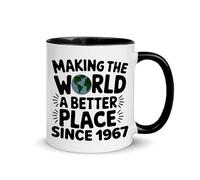 Rendre Le Monde Meilleur Depuis 1967 Tasse Avec Poignée Tasse À Café Impression Tasses Pour Lait Chocolat Chaud Petit Déjeuner 330Ml