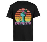 RENDYTE Denver Le Dernier Dinosaure T-Shirt Noir À Manches Courtes pour Homme, Vêtement Régulier
