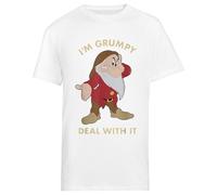 RENDYTE Je suis Grincheux Accord avec Il T-Shirt Blanc À Manches Courtes pour Homme, Vêtement Régulier