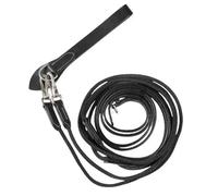 Rêne allemande en cuir et nylon pour cheval Horze Sparta Noir Full