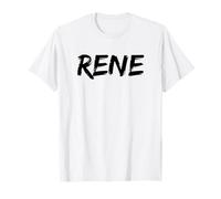 Rene Brush Strokes All Caps T-Shirt