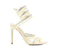 René Caovilla - Chandelier Sandal 105 - Femme - Chaussures - Jaune - Taille: 36 EU