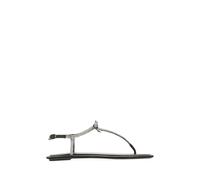 René Caovilla - Diana Embellished Open Toe Sandales - Femme - Chaussures - Gris - Taille: 35 1/2 EU