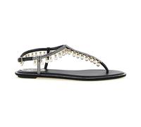 René Caovilla - Diana Satin Sandales - Femme - Chaussures - Noir - Taille: 38 EU