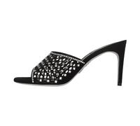 René Caovilla - Ginger Suede Mules - Femme - Chaussures - Noir - Taille: 35 1/2 EU